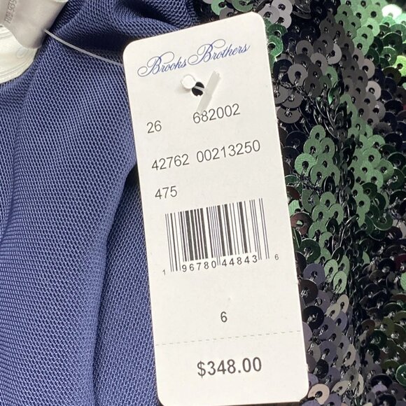 Brooks Brothers Women’s Sequin Motif Relaxed Shift Mini Dress Black/Multi Size 6 - Picture 5 of 11